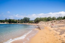 La baia e la spiaggia di Vatsa a Cefalonia in Grecia