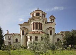 La bella cattedrale di San Paolo e Sant'Anastasio a Durazzo, Albania.



