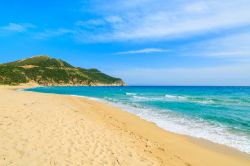 La bella spiaggia di Capo Boi, siamo vicino a Villasimius in Sardegna