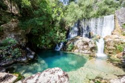 La cascata del fiume Auso nel Parco Nazionale del Cilento e del Vallo di Diano