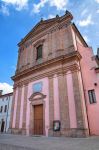 La chiesa della Natività di Maria in centro a Mesola, Emilia-Romagna.