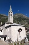 La chiesa di Gressoney-Saint-Jean, Valle d'Aosta.
