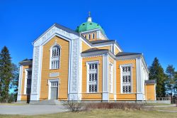 La chiesa di Kerimaki, Finlandia. Costruito nel 1847, questo edificio religioso può ospitare sino a cinque mila fedeli. E' considerato un capolavoro architettonico e attira turisti ...