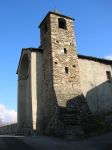 La Chiesa di Pompiod a  Jovencan, Valle d'Aosta - © Patafisik - CC BY-SA 3.0, Wikipedia