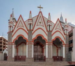 La chiesa di San Juan Bautista a Puno, Perù.

