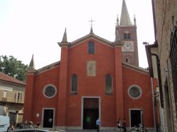 La Chiesa parrocchiale di Santo Stefano a Villafranca Piemonte, Piemonte.
