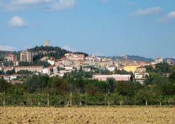 La cittadina di Magione, vicino al Lago Trasimeno in Umbria