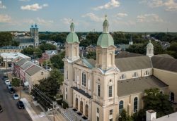 La cittadina di Trenton vista dall'alto, New Jersey (USA).
