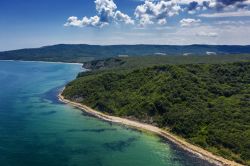 La costa incontaminata di Obzor sul Mar Nero in Bulgaria