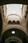 La cupola dell'antico oratorio carolingio di Germigny-des-Pres, Francia. La chiesa risale al primo IX° secolo e rappresenta il più antico edificio carolingio della Francia - © ...