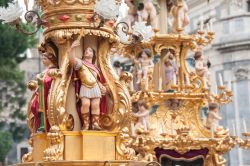La festa della Candelora  a Catania dedicata alla patrona Sant'Agata, Sicilia