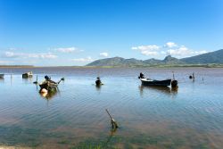 La laguna di Marceddi si trova nei pressi di Terralba, Sardegna occidentale