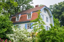La Muenter Haus  in Murnau, la casa del pittore Gabriele Muenter (1877-1962) ora sede di un museo. - © manfredxy / Shutterstock.com
