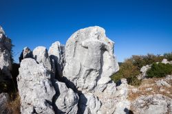 La roccia con l'Antece il soldato nella roccia in Campania