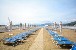 La spiagga di Baia delle Favole, siamo a Sestri Levante in Liguria