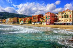 La spiaggia di Alassio sulla Riviera di Ponente in Liguria