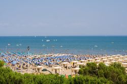 La spiaggia di Lignano Sabbiadoro in Friuli Venezia Giulia.
