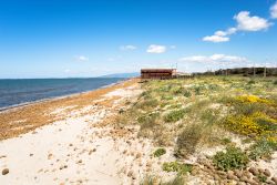 La spiaggia di Marina di Arborea in Sardegna