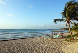 La spiaggia di un resort nella località di Akumal, Riviera Maya, Messico.

