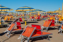 La spiaggia di Viserba di Rimini, una delle più apprezzate della riviera romagnola