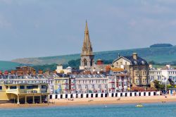 La spiaggia di Weymouth Beach nel sud dell'Inghilterra