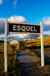 La stazione ferroviaria dell'antica Trochita a Esquel, Argentina. Questa ferrovia a scartamento ridotto con locomotive a vapore è nota come La Trochita che significa "piccolo ...