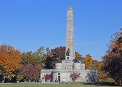 La tomba mausoleo del presidente Abraham Lincoln nella città di Springfield, Illinois (USA).

