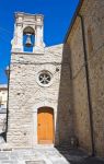 La torre campanaria della Torre dell'Annunziata a Pietramontecorvino in Puglia