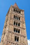 La torre campanaria dell'antica Abbazia di Pomposa a Codigoro.