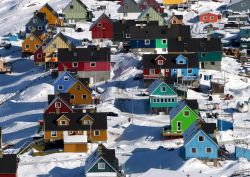 Le case di Ililissat in groenlandia occidentale - Foto di Giulio Badini