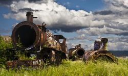 Locomotive abbandonate a Ponferrada