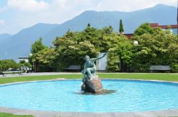 Una  fontana a Lugano