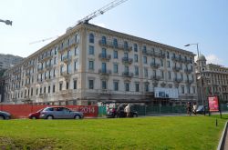 Lugano, l'hotel Palace in ristrutturazione (Svizzera).
