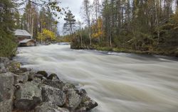 Myllykoski all'Oulanka National Park di Kuusamo, Finlandia. Questa riserva naturale istituita nel 1956 e ampliata successivamente nel 1982 e 1989 si estende per circa 270 km quadrati.
