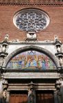 La facciata occidentale dell'église Notre-Dame de la Dalbade di Tolosa (Toulouse).