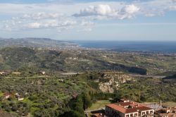 Paesaggio della costa calabra nei pressi di Gerace