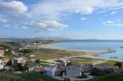 Paesaggio della costa sud della Sicilia a Menfi (Agrigento)