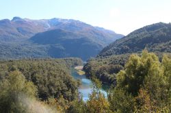 Paesaggio naturale all'Alerces National Park, Esquel, Argentina. Dal 2017 questo parco è iscritto nella lista dei Patrimoni Mondiali dell'Umanità dell'Unesco.
