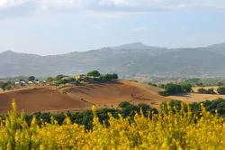 Paesaggio rurale nelle campagne di Civitella Paganico in Toscana