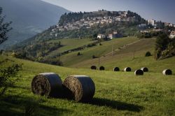 Panorama del borgo di Civitella del Tronto nel nord dell'Abruzzo.