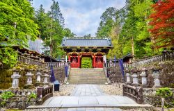 Panorama del Futarasan shrine a Nikko, Giappone. Venne costruito nell'8° secolo per adorare le divinità del monte Nikko.
