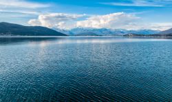 Panorama del Lago Maggiore fotografato da Ispra, Provincia di Varese