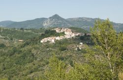 Panorama dell'Appennino intorno a Scapoli nel Molise