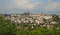 Panorama della città di Rodez in Francia