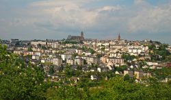 Panorama della città di Rodez in Francia