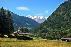 Panorama della Val di Sole nei dintorni di Ossana, Trentino