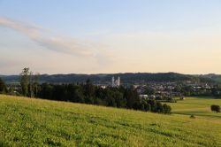Panorama delle campagne intorno Ottobeuren in Germania