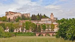 Panorama di Castrocaro Terme, la città termale nelle colline dell'Emilia Romagna