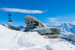 Panorama invernale della Skyway Monte Bianco di Courmayeur, Valle d'Aosta