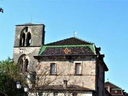 Particolare della cattedrale di Saint Fulcran nella cittadina di Lodeve, Occitania, Francia. Dedicata inizialmente a San Genius, venne poi intitolata al religioso che fu vescovo della città ...